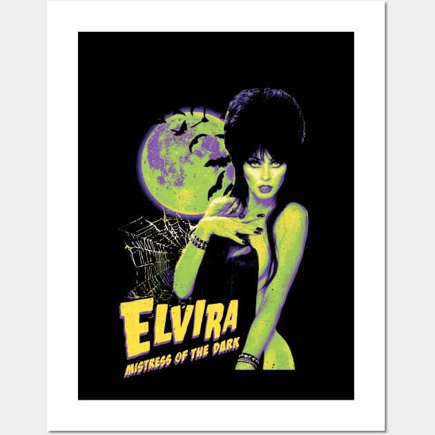 Sexy Elvira Mistress of The Dark Wall Art by OrcaDeep